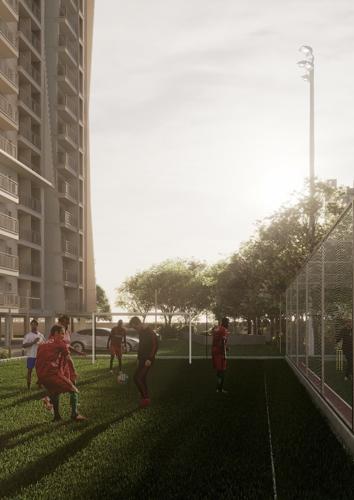  the-courtyard Football Field