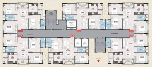 Tower B Cluster Plan For Typical Floor Plan src-signature Tower B Cluster Plan For Typical Floor Plan