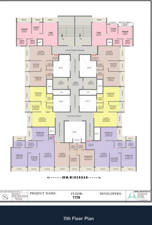  midori Ananta Realty Cluster Plan For 11th Floor
