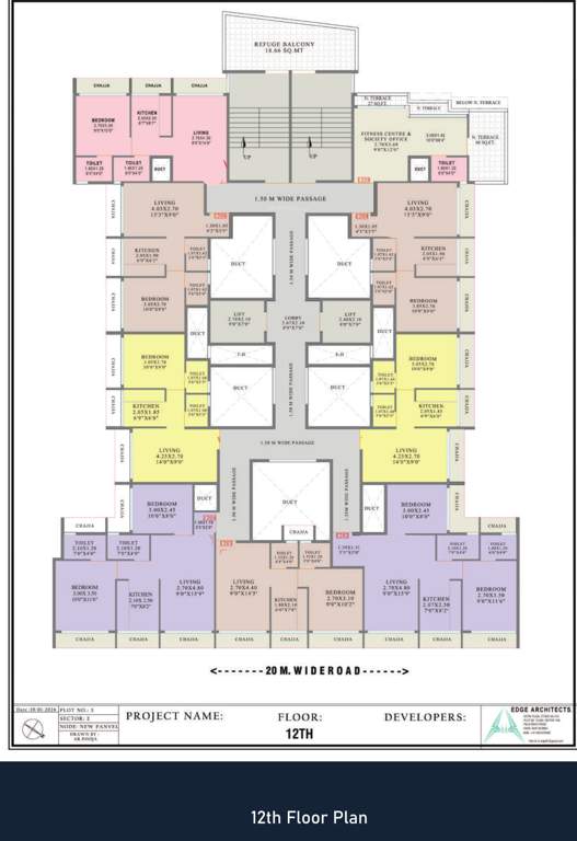  midori Ananta Realty Cluster Plan For 12th Floor