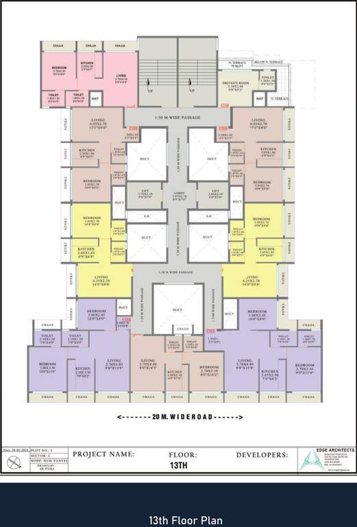 midori Ananta Realty Cluster Plan For 13th Floor