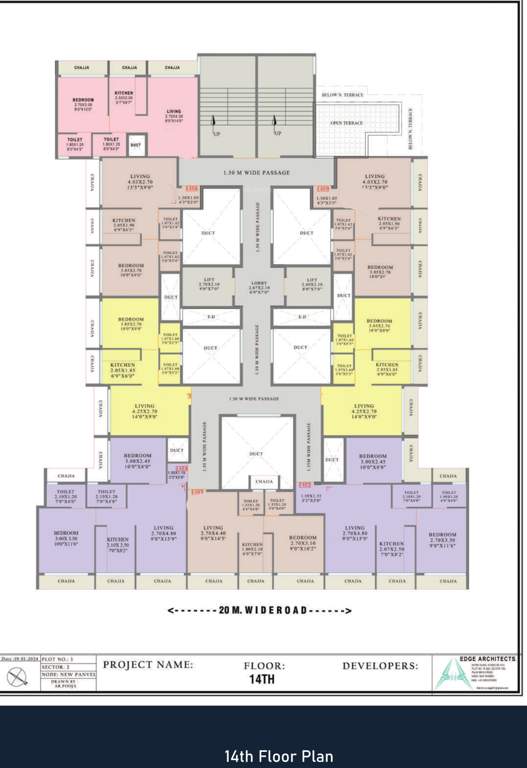  midori Ananta Realty Cluster Plan For 14th Floor