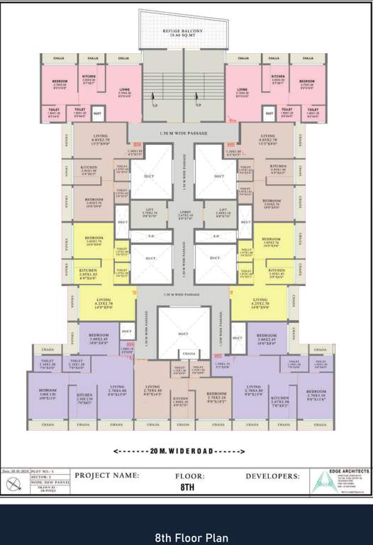  midori Ananta Realty Cluster Plan For 8th Floor