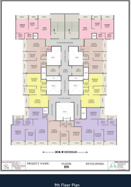  midori Ananta Realty Cluster Plan For 9th Floor