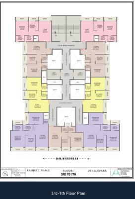  midori Ananta Realty Cluster Plan From 3rd To 7th Floor