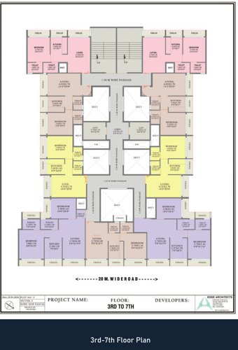  midori Ananta Realty Cluster Plan From 3rd To 7th Floor