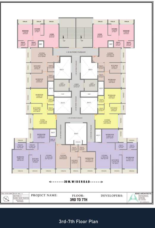  midori Ananta Realty Cluster Plan From 3rd To 7th Floor