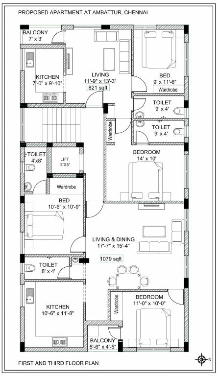  krishna Yazh Krishna Typical Cluster Plan