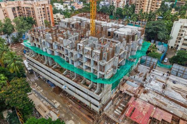 Bldg No 1 Wing D Construction Status Aug-25 constructionStatus of Narang Vivenda