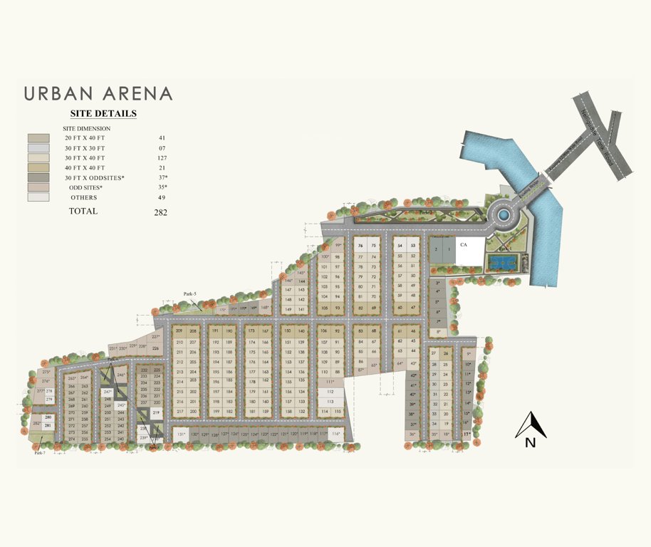  urban arena Layout Plan