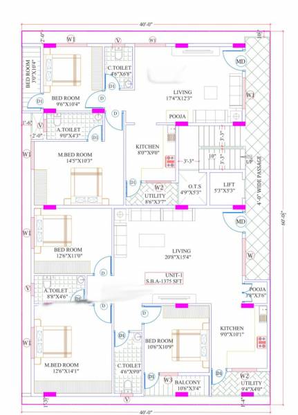  arka-breeze Block A Cluster Plan from 1st to 5th Floor