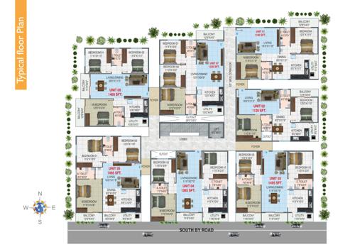  felicity Felicity Cluster Plan from 1st to 4th Floor
