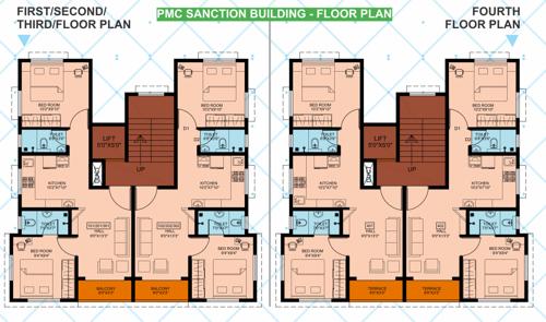  vasant-kunj Vasant Kunj Cluster Plan from 1st to 4th Floor
