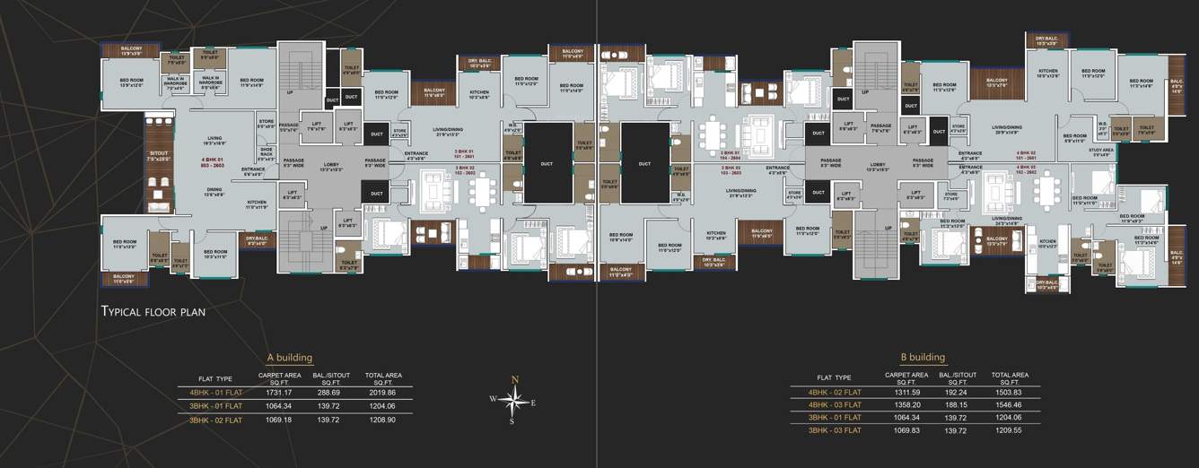  swarovski wing a Wing A Cluster Plan for Typical Floor
