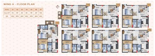 the-nest-234 Wing A Cluster Plan from 1st to 5th Floor