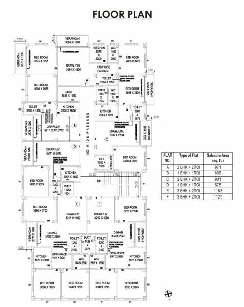  sarovaar Sarovaar Cluster Plan from 1st to 4th Floor