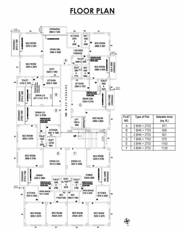  sarovaar Sarovaar Cluster Plan from 1st to 4th Floor