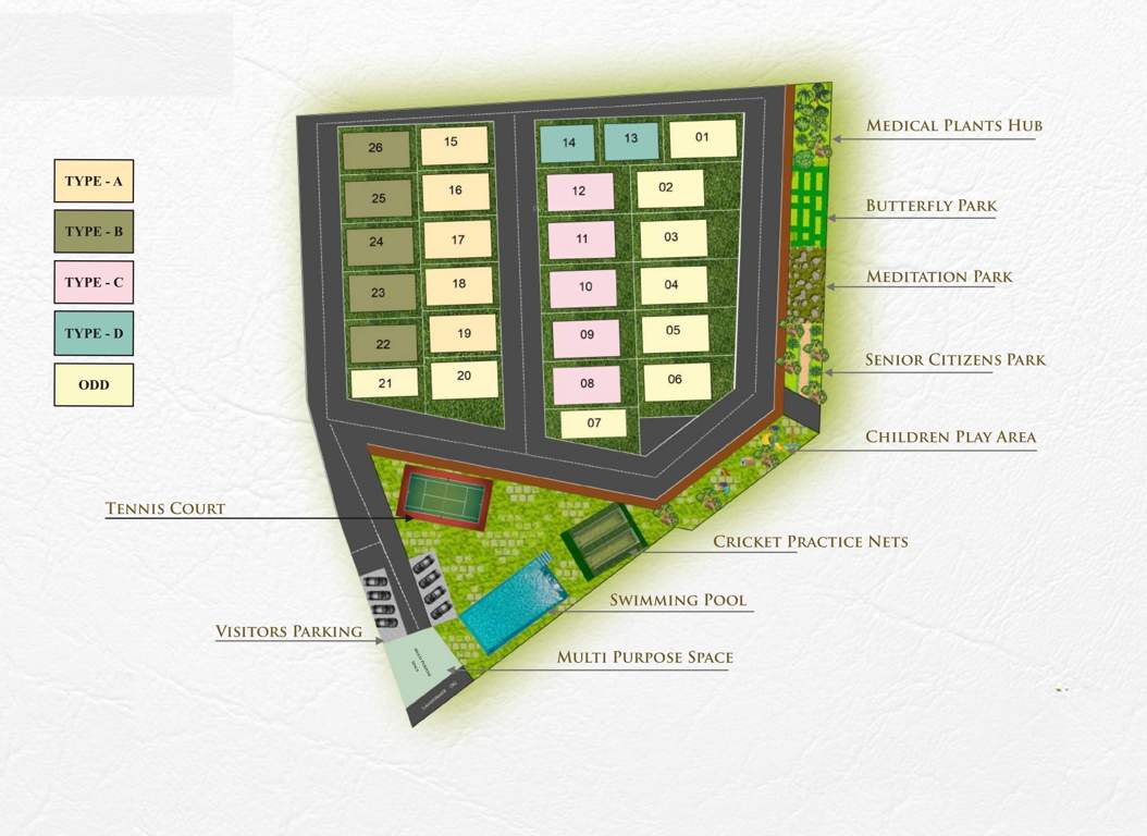  ar villas Layout Plan