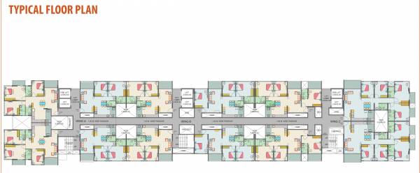  eastern-front C Wing Typical Cluster Plan