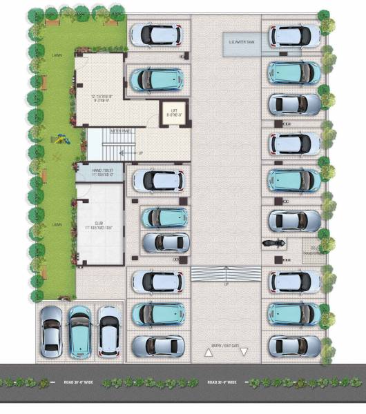  abd-pristine ABD Pristine Cluster Plan For Ground Floor