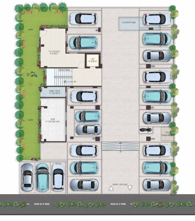  abd pristine ABD Pristine Cluster Plan For Ground Floor