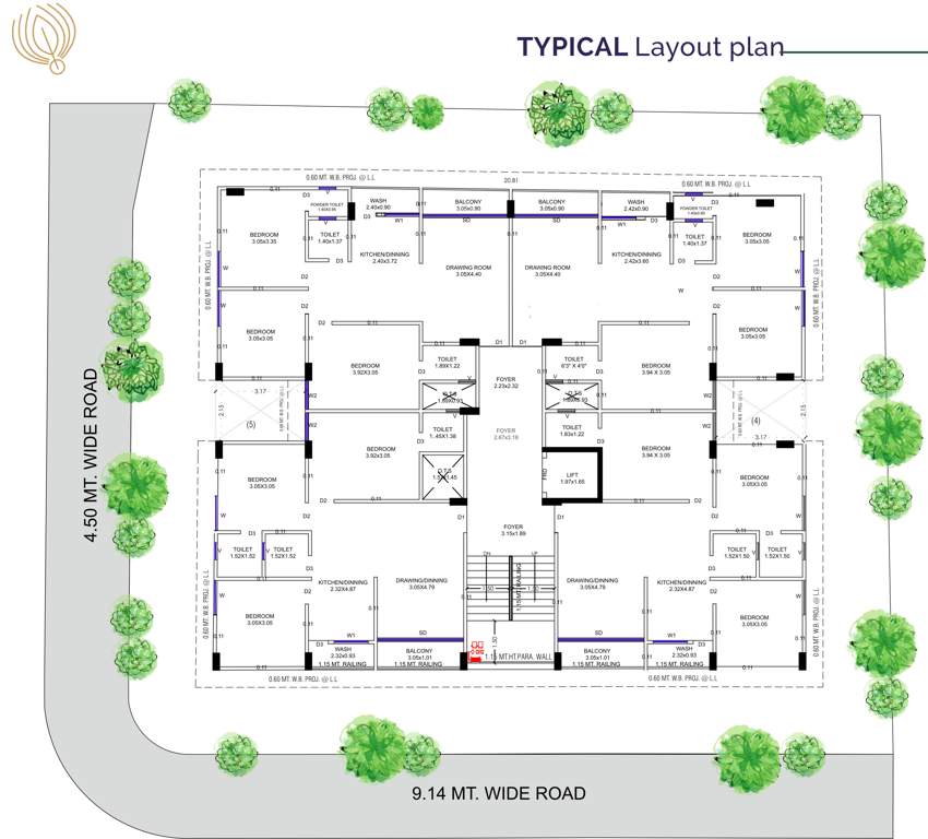  govardhan grace A Typical Cluster Plan