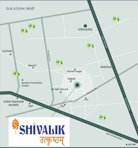  shivalik-utkrushtham Location Plan