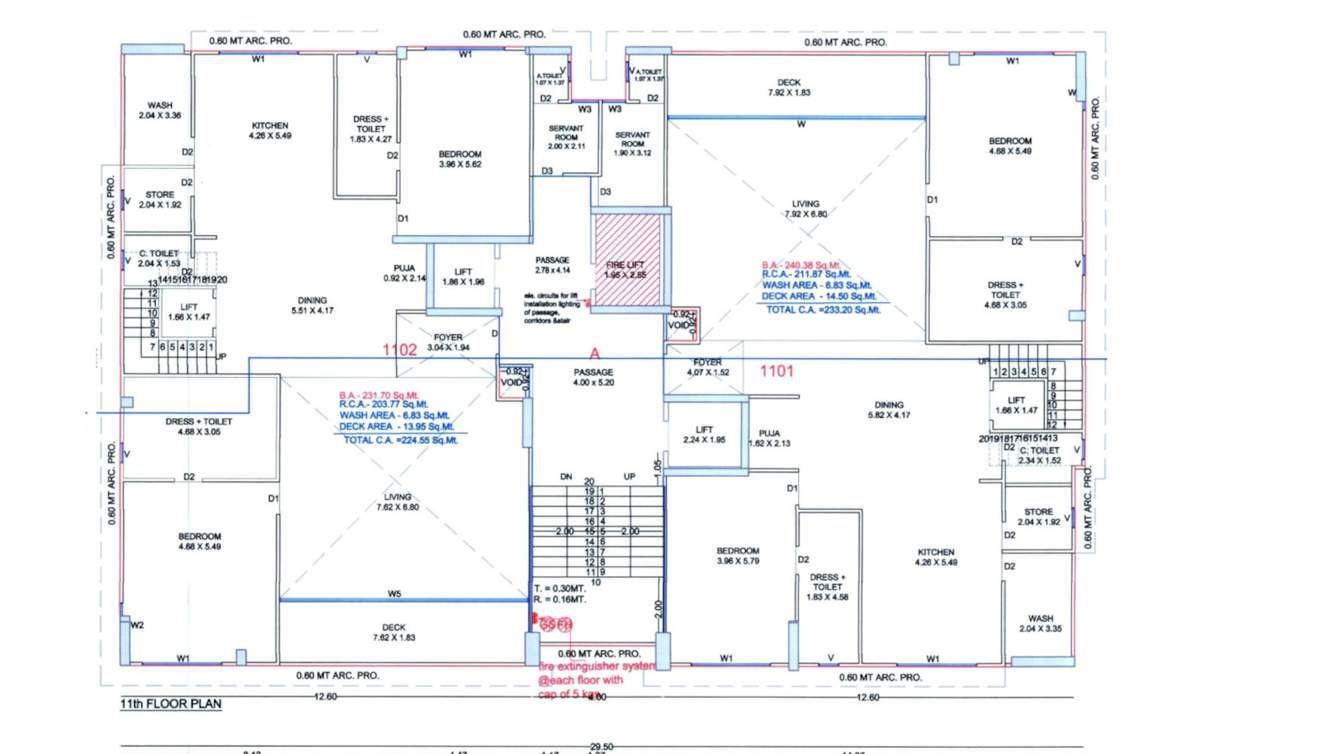  elrica A Cluster Plan For 11th Floor