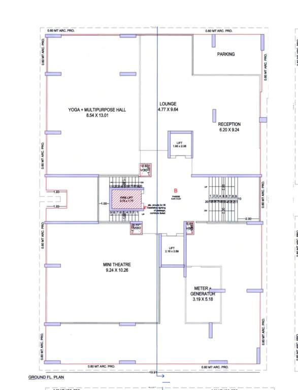  elrica B Cluster Plan For Ground Floor