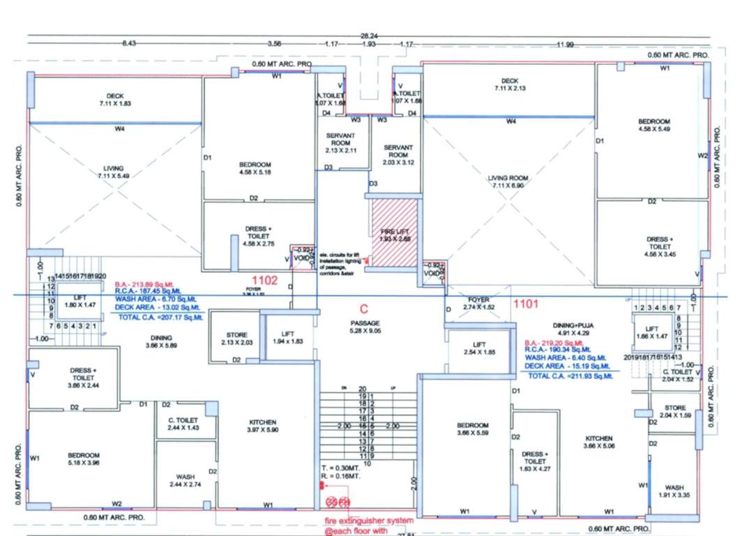  elrica C Cluster Plan For 11th Floor