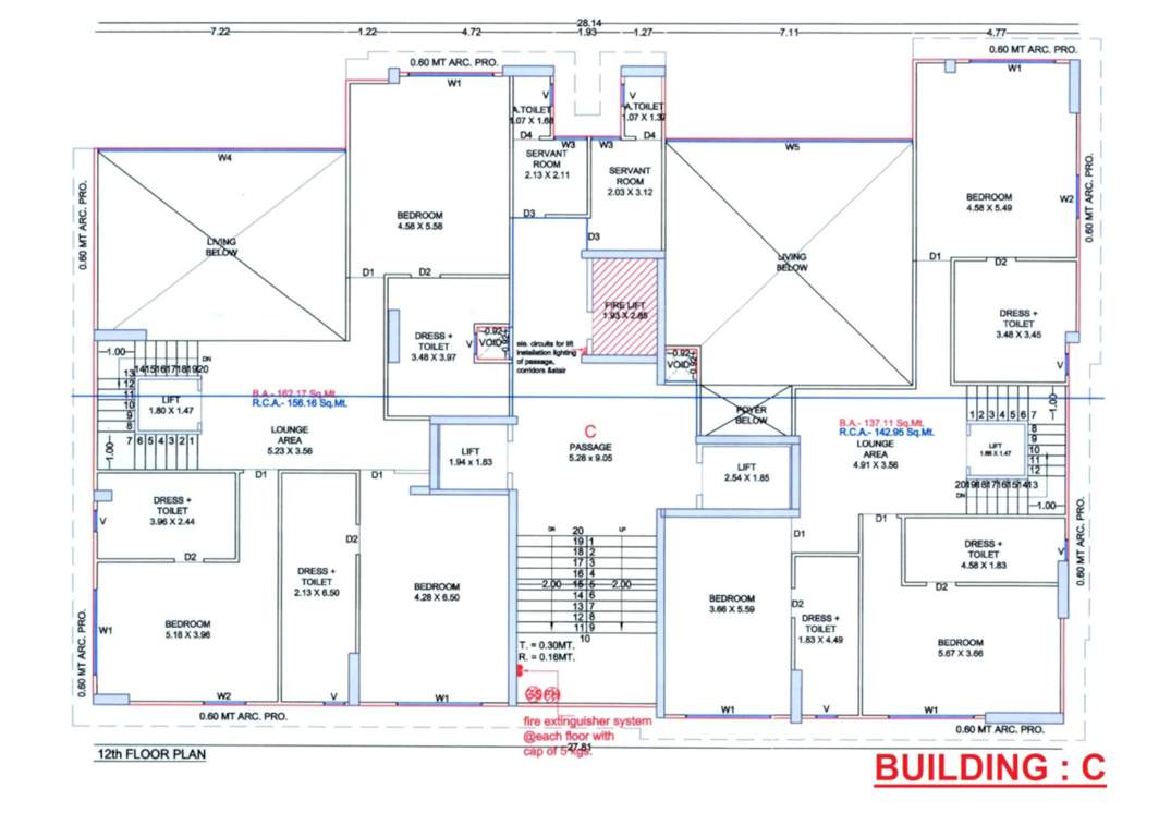  elrica C Cluster Plan For 12th Floor