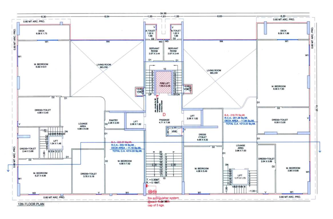  elrica C Cluster Plan For 12th Floor