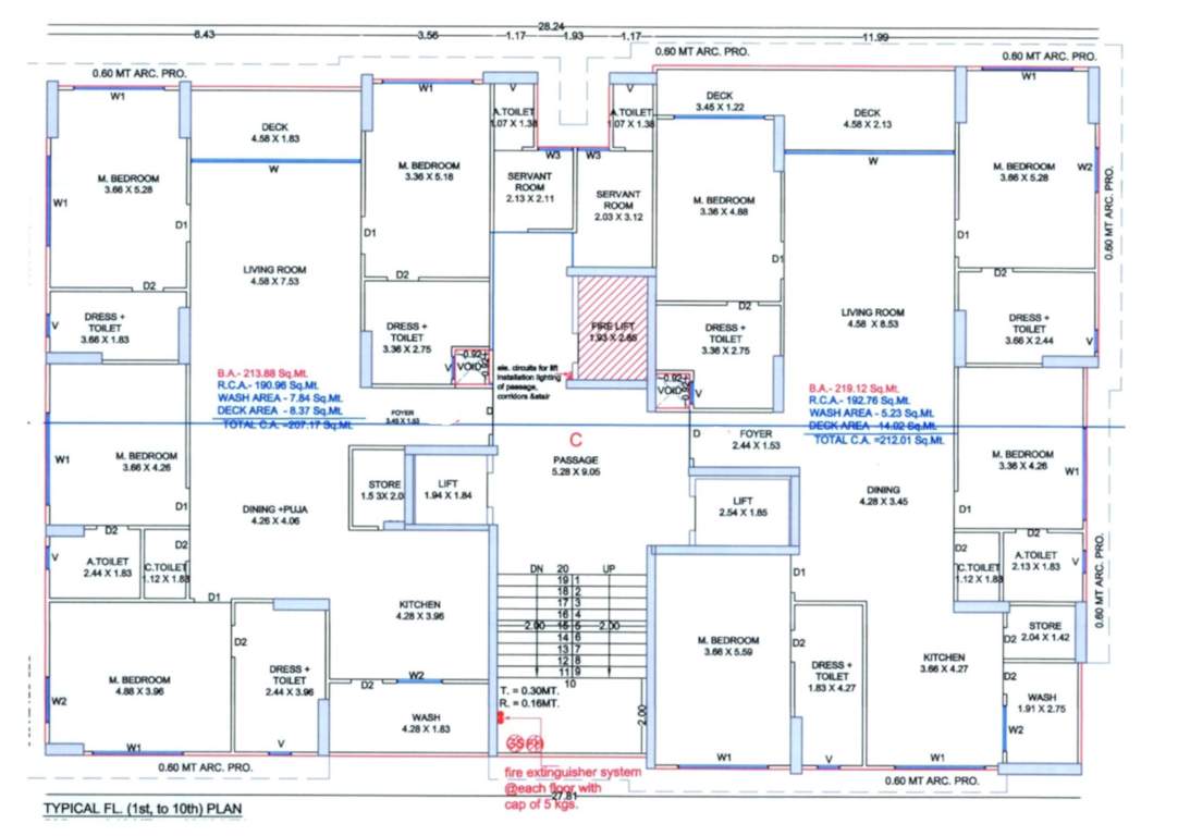  elrica C Cluster Plan From 1st To 10th Floor