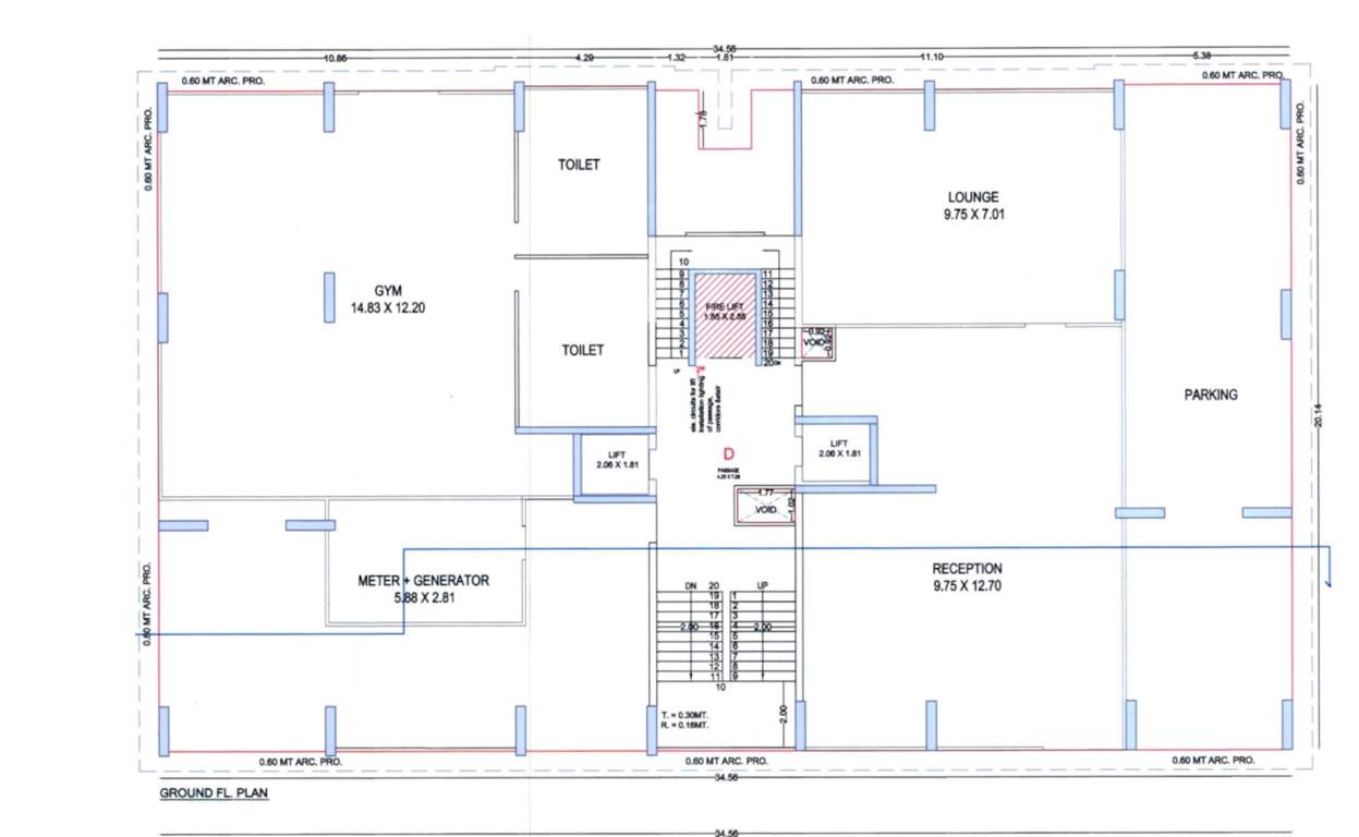  elrica D Cluster Plan For Ground Floor