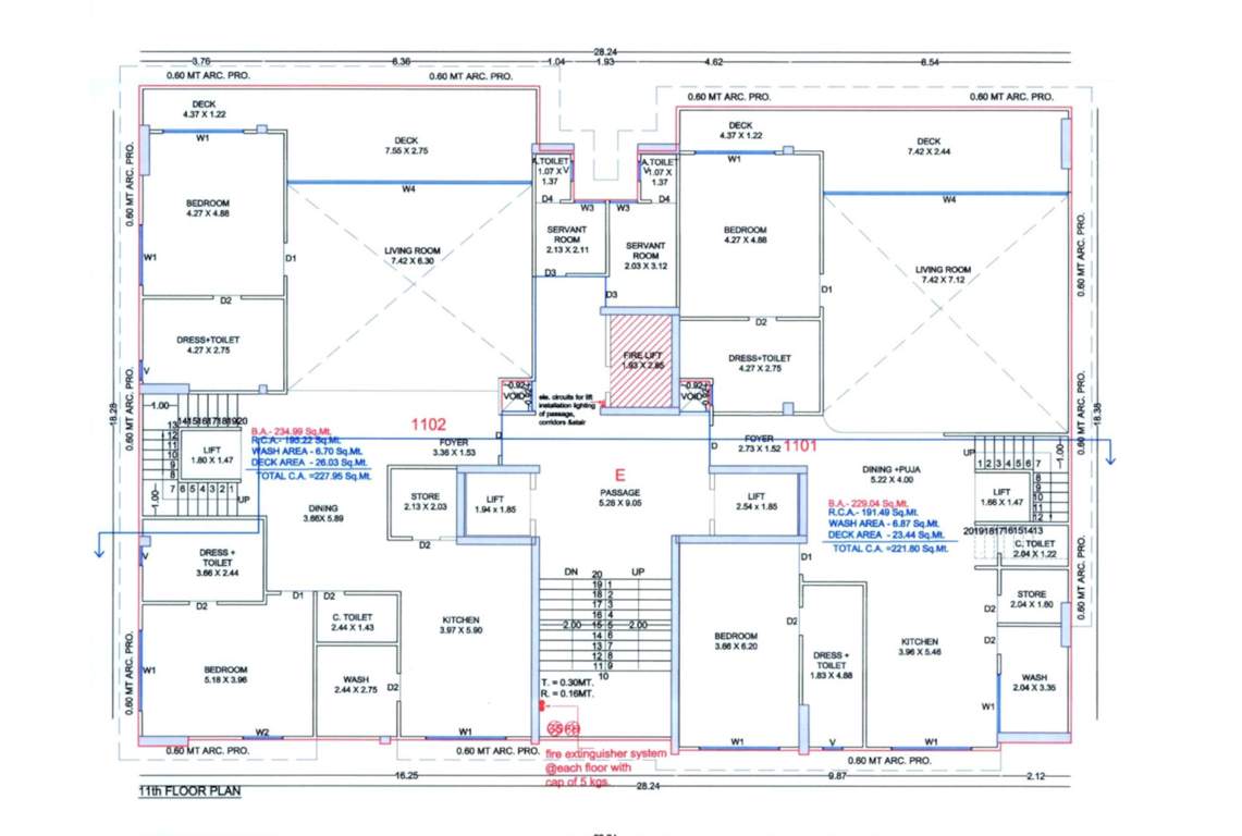  elrica E Cluster Plan For 11th Floor