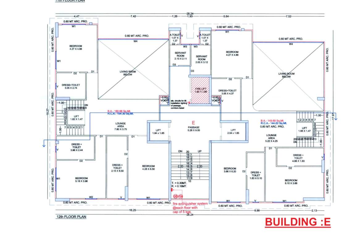  elrica E Cluster Plan For 12th Floor