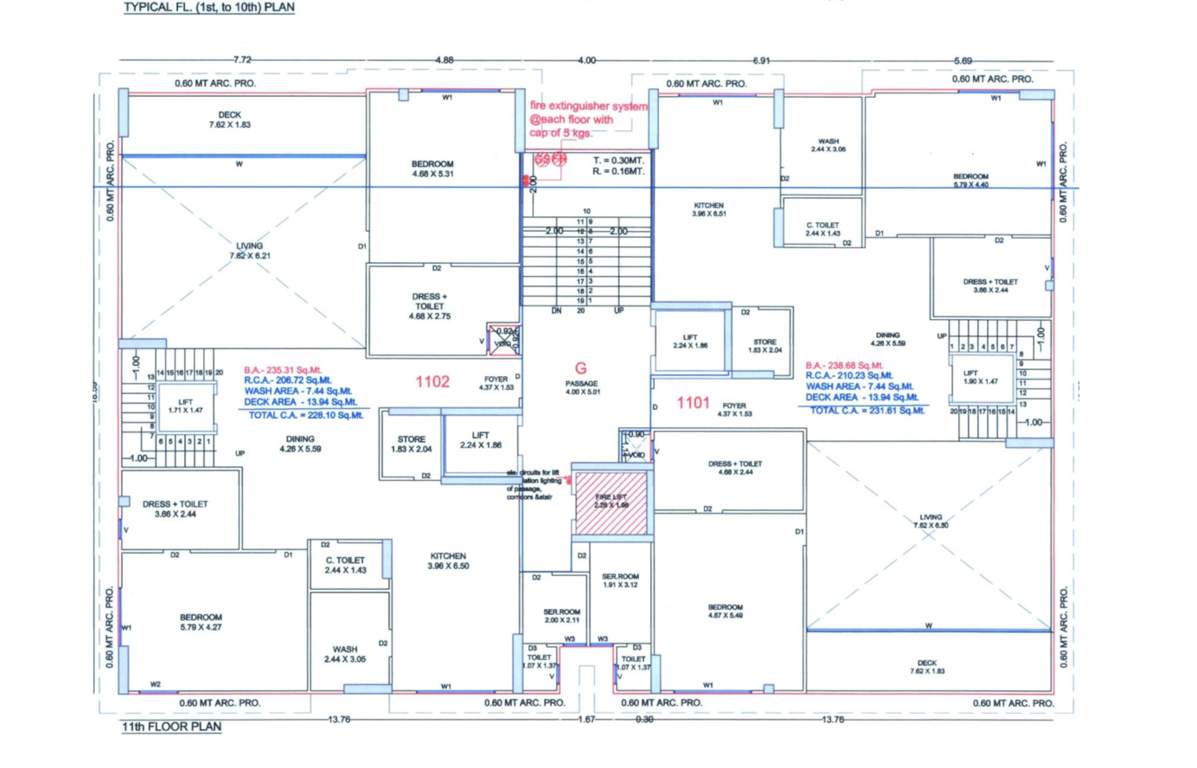  elrica G Cluster Plan For 11th Floor