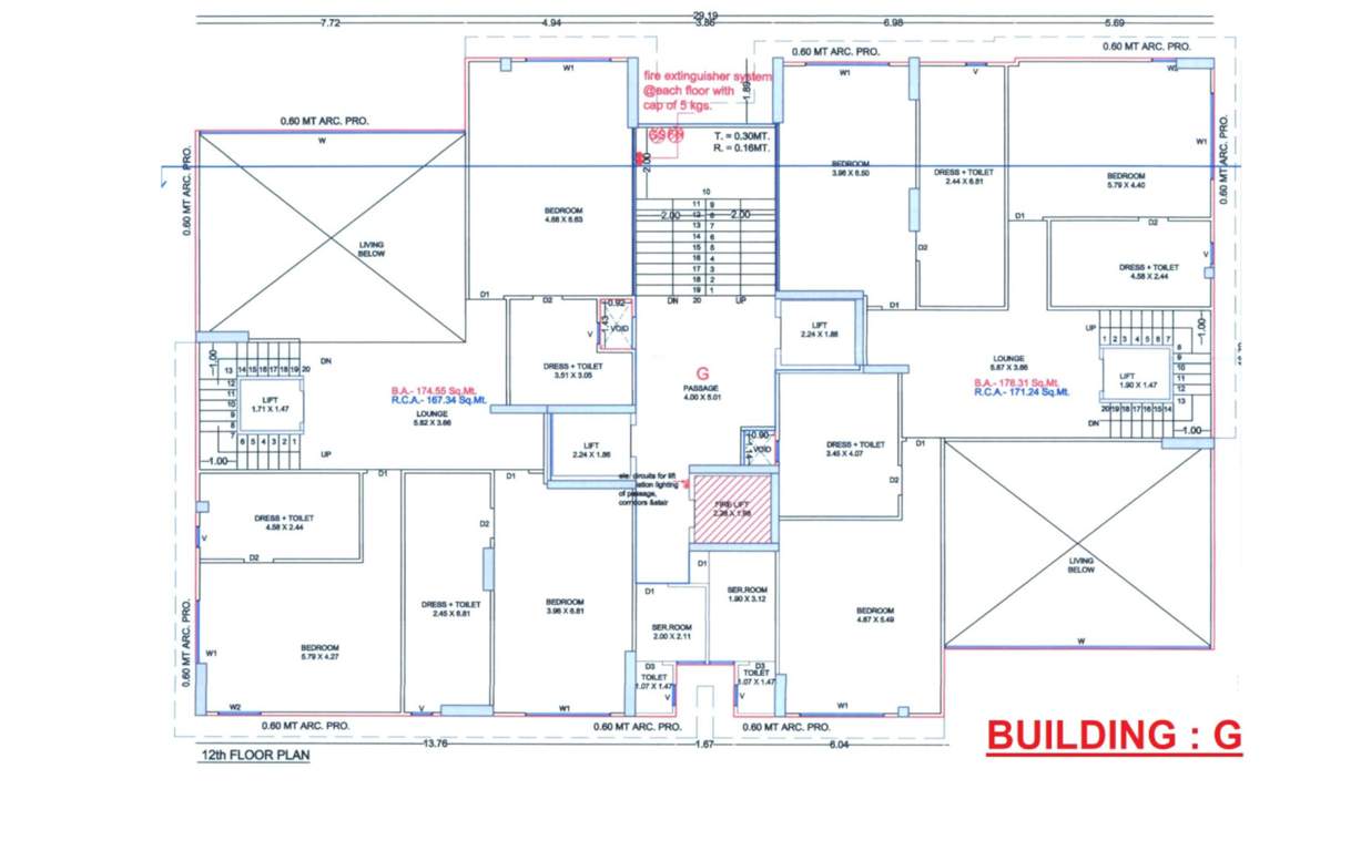  elrica G Cluster Plan For 12th Floor