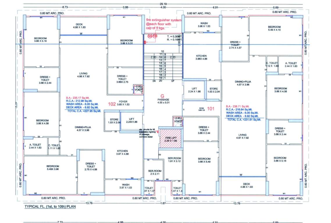  elrica G Cluster Plan From 1st To 10th Floor