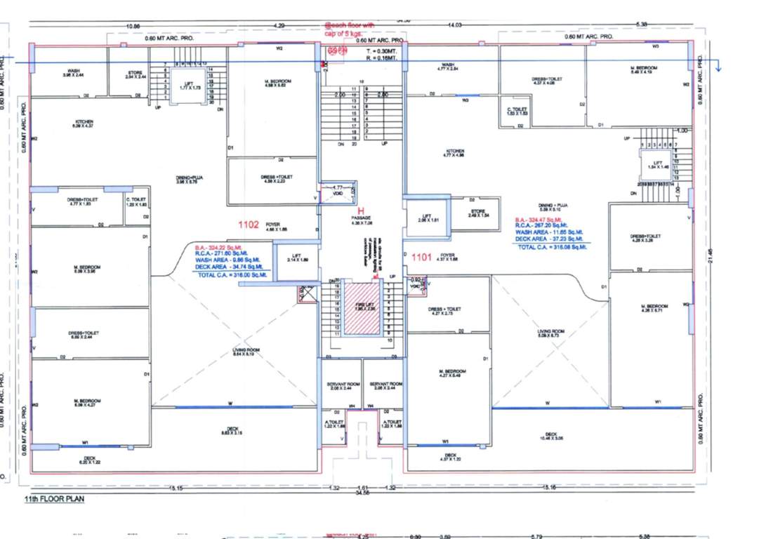  elrica H Cluster Plan For 11th Floor