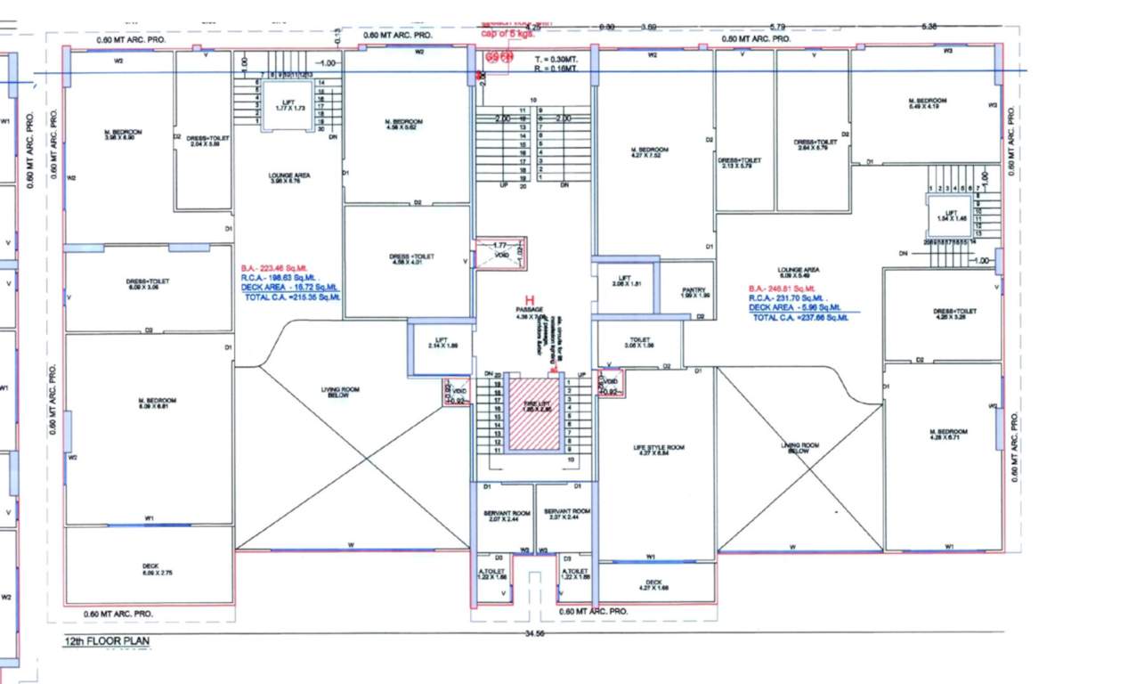  elrica H Cluster Plan For 12th Floor
