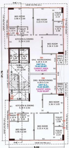  muktajeevan-ecstasy Muktajeevan Ecstasy Cluster Plan For 7th Floor