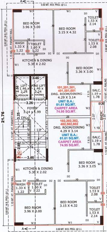  muktajeevan ecstasy Muktajeevan Ecstasy Cluster Plan From 1st To 6th Floor