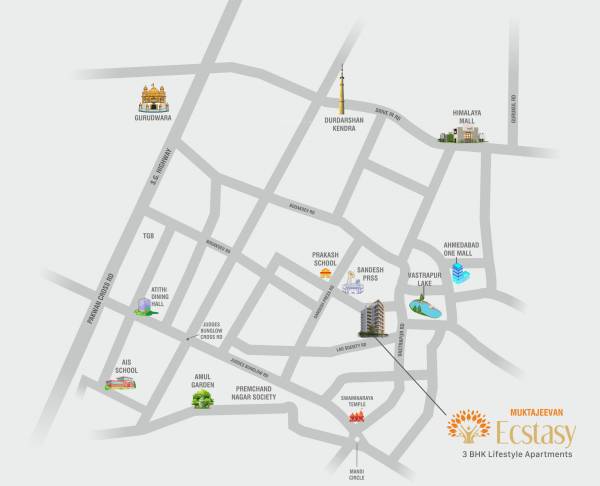  muktajeevan-ecstasy Location Plan