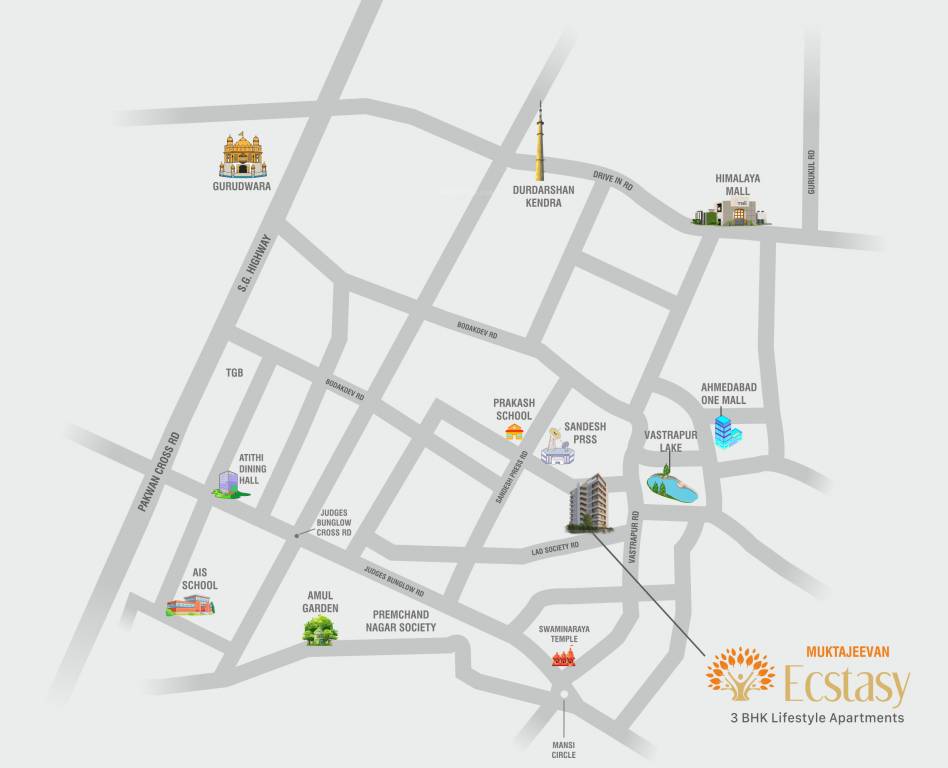  muktajeevan ecstasy Location Plan