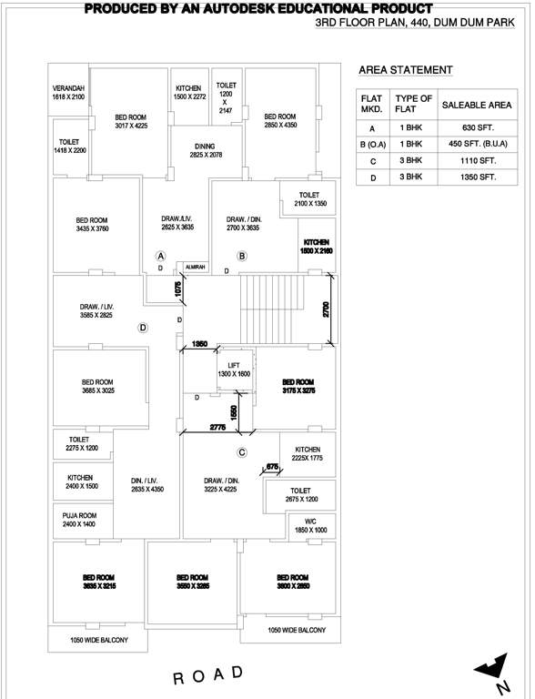  shyam villa vi Shyam Villa VI Cluster Plan For 3rd Floor