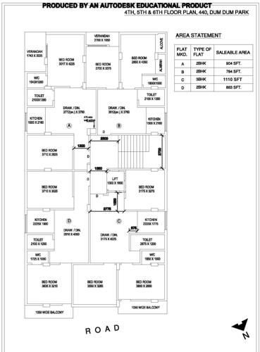  shyam-villa-vi Shyam Villa VI Cluster Plan For 4th, 5th & 6th Floor