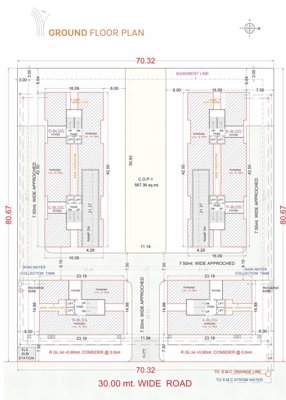  vraj-platinum Block A,B,C,D,E& F GrounD Floor Cluster Plan