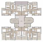  amavi-303 Cluster Plan Wing 14 And 15 For 1st Floor
