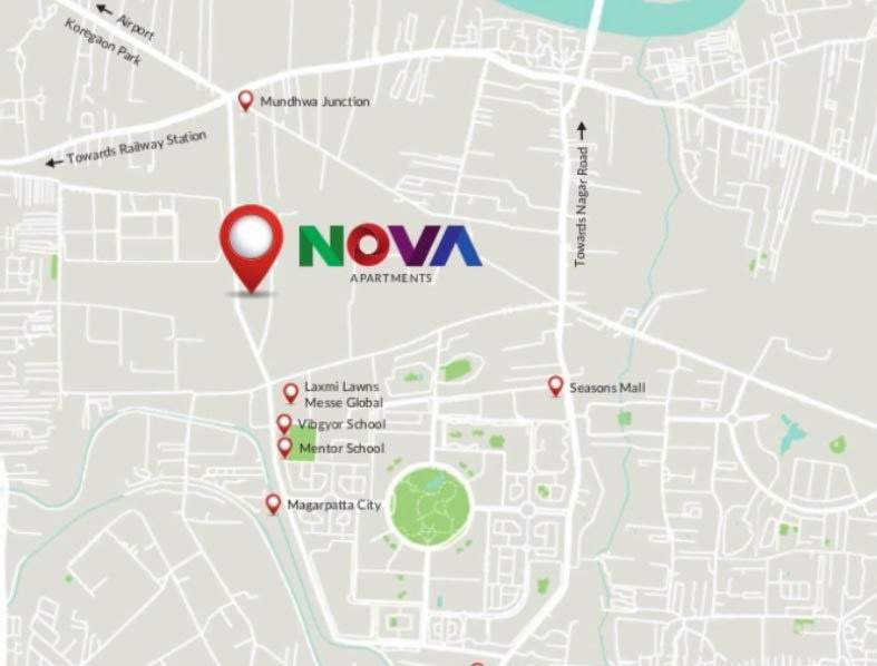  nova residency wing a to b Location Plan